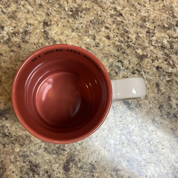 C R Gibson Coffee Mug. 16 oz. ~SHHH~ NO ONE CARES “YET YOU’RE STILL TALKING” - Picture 3 of 6